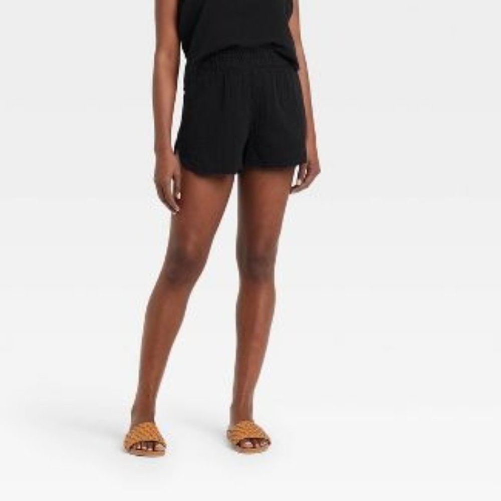 NWT Universal Thread High Rise Pull On Shorts - Black - XLarge